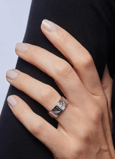 Sterling Silver History of Ireland Ring 